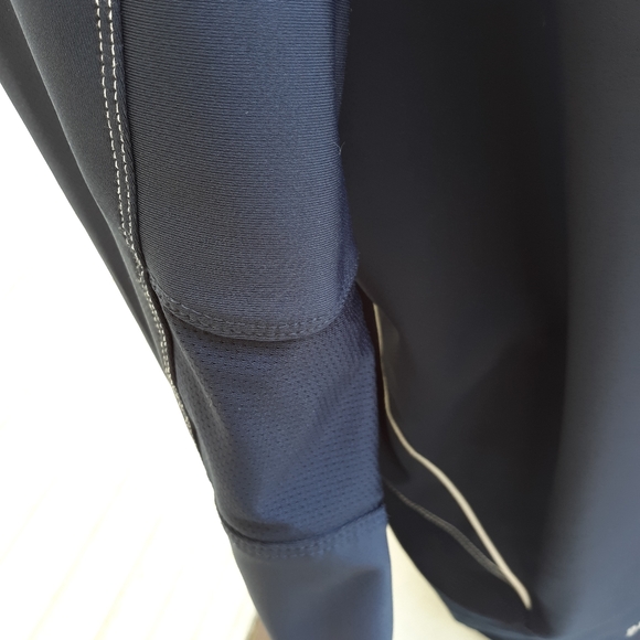 Exc Nike Ls 1/4 Zip Navy warm up pullover jkt Lg - Picture 7 of 8